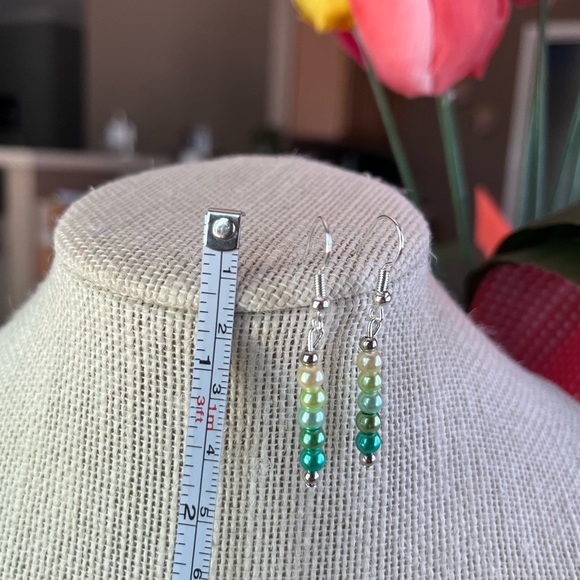 ❤️💜💛💚💙Bundle of 5 Handmade Earrings 💙💚💛💜❤️ - Picture 8 of 14